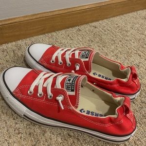 Red low top Converse